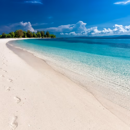 beach sea footprints sand 6292382